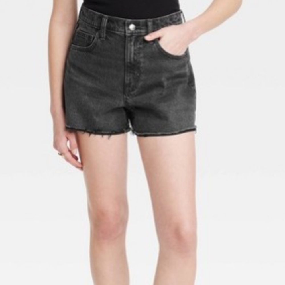 Universal Thread "Highest Rise Shortie Shorts"- Black- Size 10